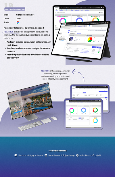 🚀 AIMS Engine - Peatrice | Asset Integrity Calculation App adobe xd desain web figma (software) graphic design mobile design mockups ui usability testing user experience (ux) user experience design (ued) user interface design user interface prototyping