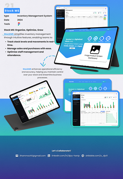 📦 StockMS – Smart Inventory & Sales Management 📊 adobe xd desain web figma (software) graphic design mobile design mockups ui usability testing user experience (ux) user experience design (ued) user interface design user interface prototyping