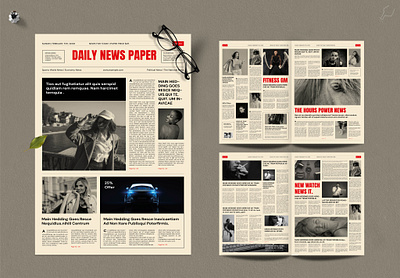 Vintage Newspaper Layout newspaper template