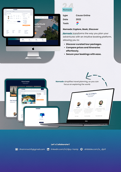 🌍 Nomands – Your Ultimate Travel Companion ✈️🏕️ adobe xd desain web figma (software) graphic design mobile design mockups ui usability testing user experience (ux) user experience design (ued) user interface design user interface prototyping