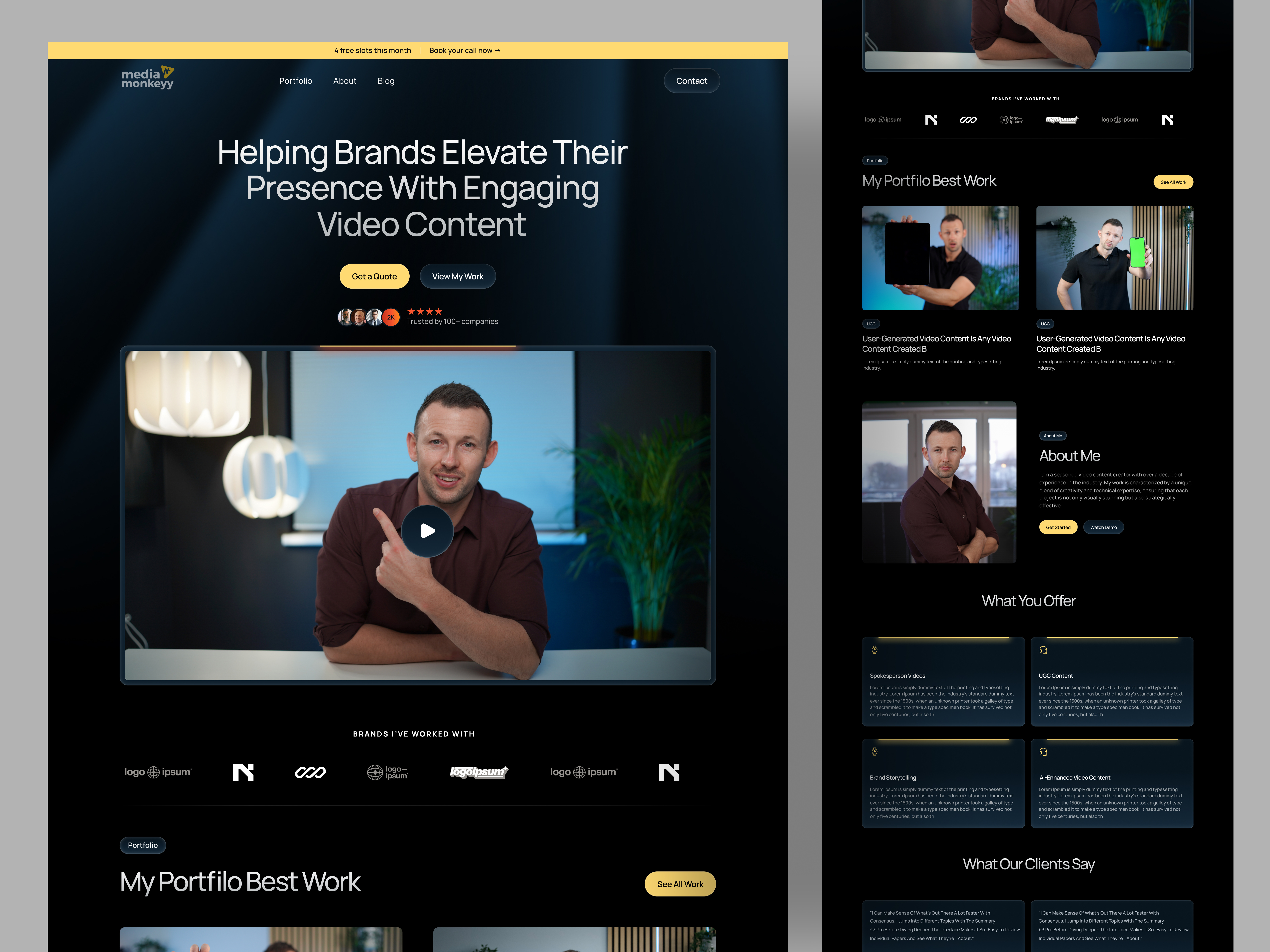 Video produce Agency website agency agency landing page agency ui design agency website agency website design business website creative agency digital agency digital agency website landing page marketing agency studio agency website video produce agency website webdesign