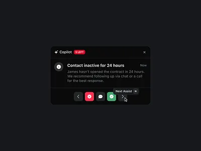 ✨AI Copilot ai chat copilot dark dashboard mode widget