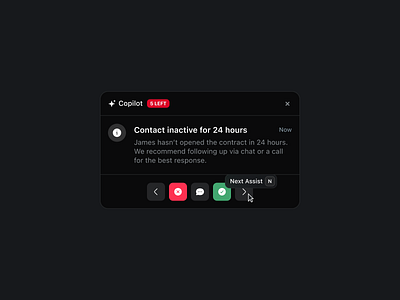 ✨AI Copilot ai chat copilot dark dashboard mode widget