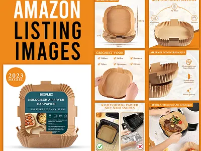 Air fryer Paper/Tray Listing Images a content a content design amazon amazon infographics amazon listing amazon listing images amazon product listing ebc enhanced brand content listing design listing images product infographic product listing