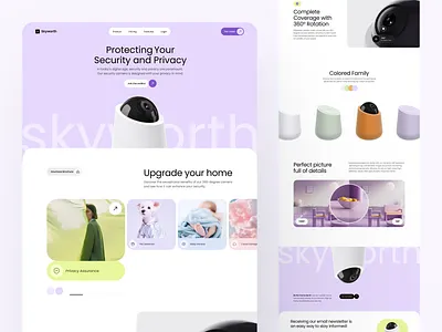 🎥 Web design for the camera e-commerce | Hyperactive camera cards clean colors concept design graphic design how it works hyperactive landing page landing page design minimalistic product design sections ui user experience user interface ux web design website