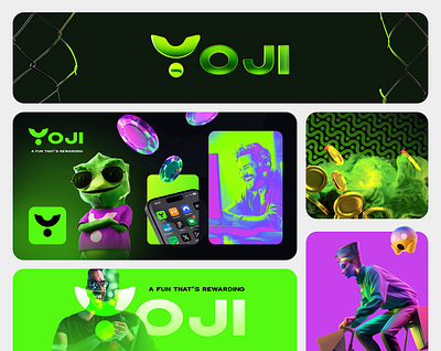 Yoji — Brand Design 3d brand branding graphic design identity logo logo design mascot