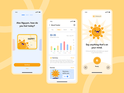 AI Mood Tracker APP | UI Mobile App Design ai app design ai design ai mobile app design ai mood tracker ai mood tracker app design capi mood tracker app mood tracker mobile app ui ui design ui ux user research ux ux design