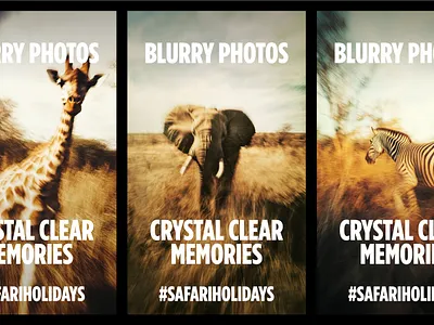 Safari Holidays advert creative direction omb photography styling