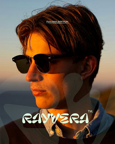 RayVera – Pure Vision, Bold Style Ad Creative ad creative graphic design modern social media ad creative social media post sunglasses ad