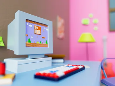 Vintage desk 3D illustration 3d 3d art 3d illustration 3d modeling 3dart 3ddesign 3dillustration 3dmodeling cinema 4d cinema4d composition creative design design desk illustration lowpoly illustration redshift render super mario vintage