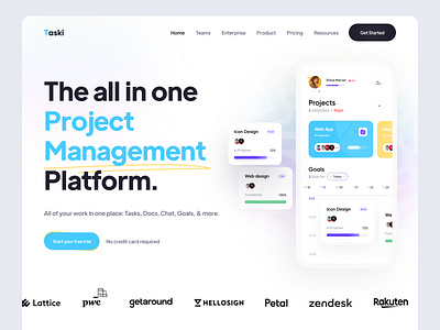 Task App Landing page Design app clean concept creative design golo landing page minimal piqodesign task task app task management ui ui design uiamjad uiux userinterface web design webdesign website