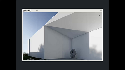 SHOVK Studio - Project Page animation architecture design ui web web design