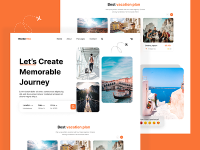 WanderVibe – A Stunning Travel Booking Odoo Theme bookingui dribbble minimalui odoo odootheme tourism travelwebsite travel agency webdesign