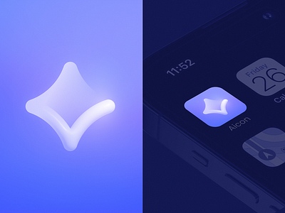 Star + Check Mark Icon Concept ai app blockchain branding check mark gradient icon identity lettering logo star ui web3