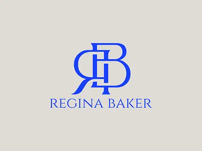 Regina Baker - RB Logomark brand identity branding chinthaka gunaratne design graphic design icon identity illustration initial letters initial letters logo letter logo logo logo design logo designer logo mark logos logotype mark monogram rb logo