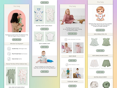 Baby/Toddler Clothing Brand Email Design Templates digitalmarketingdesign