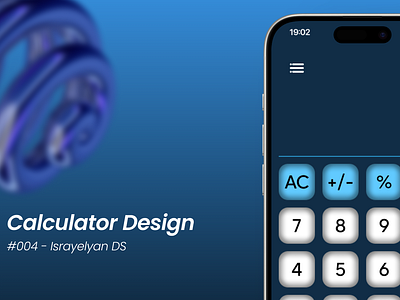 Calculator UI Design - #004 branding dailyui figma graphic design ui