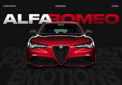 ALFA ROMEO | Corporate | Redesign app brand ui ux web website