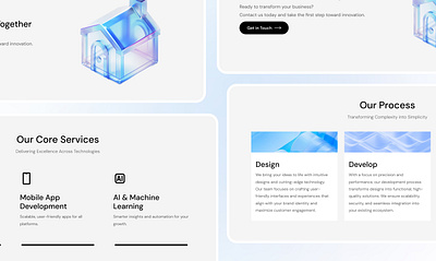 🌐✨ A Glimpse into Seamless Web Experiences! 3d design figma illustraions morden section ui ux website