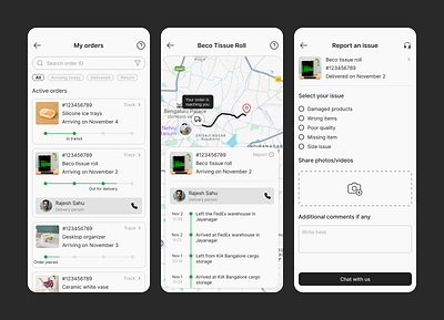 Shipment tracking shipment tracking tracking dashboard ui ux