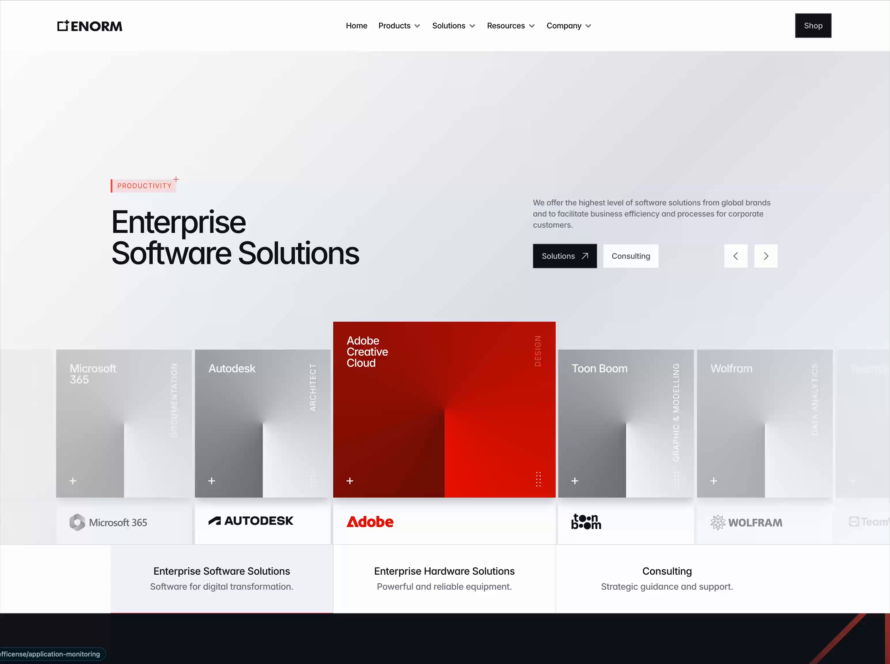 Example of UI/UX Landing Page Design