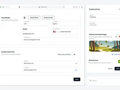 User profile settings V1 3d animation app branding dashboard design graphic design illustration logo mobile app motion graphics product design saas ui ui design