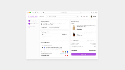 Uxcel Design briefs: Checkout page for LookLab website