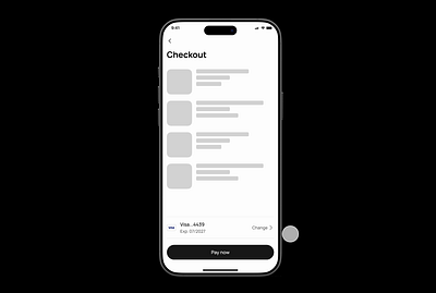 Payment methods bottom sheet animation bottom sheet checkout interaction design micro interaction mobile app motion payment payment methods product design user experience design ux design