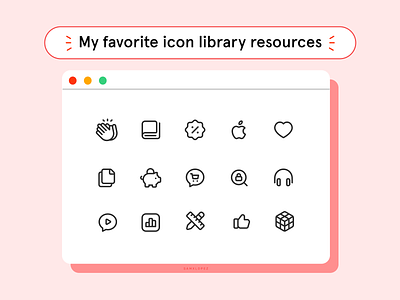 My top 3 icon libraries icon icon design icon library