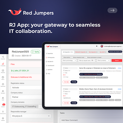 RJ app graphic design ui