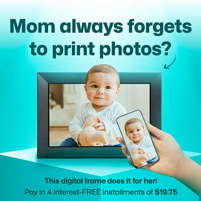 Static ads on Meta for digital photo frame brand ads advertising digital photo frame digitalframe meta static ads staticads