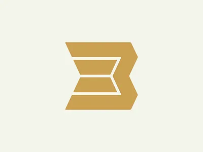 Stylized Letter B Logo abstract business cafe foodservice geometric kitchen letter letter b logo design logomark monogram restaurant symbol