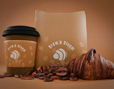 Brew & Bloom | Brand Identity 3d animation branding graphic design logo motion graphics