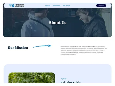 Headstart Melbourne - About Us branding design graphic design logo motion graphics ui ux vector web design