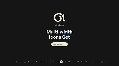 Alma Icons icons icons kit multi width icons