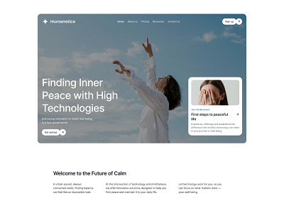 Case Study: Finding Inner Peace with High Technologies branding calmthroughtech designthinking digitalbalance digitalwellness graphic design innovation logo mindfultech psychology site techforgood ui uiux userexperience uxdesign webdesign