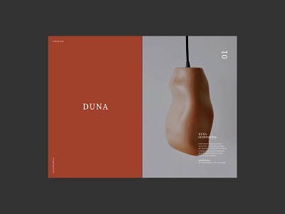 Duna – Organic Clay Lighting clay editorial graphic design grid handcraft lamp layout terracota