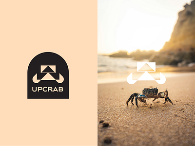 UPCRAB branding crab logo design graphic design logo minimal logo vector