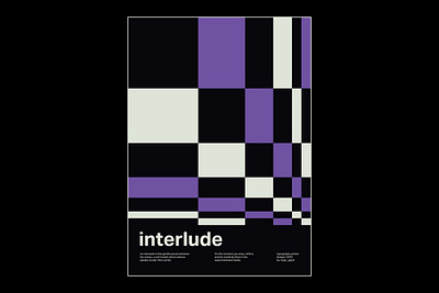 interlude brand identity business poster concert poster flyer geometrical design graphic design international typography minimalist poster modern poster poster design poster inspiration quotes poster swiss design swiss design poster swiss poster typographic poster typography visual identity wisdom poster