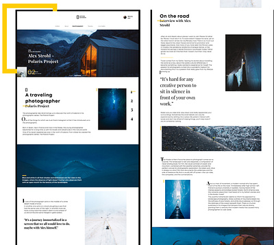 Nat Geo - Photography Story branding design flat minimal national geographic photography ui ux web website