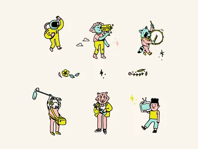 Wonderscope Characters character design characters film illustration illustration design visual identity