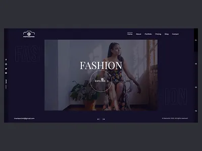 Showcase Slider 2020 trend banner photographer photography portfolio showcase slider studio