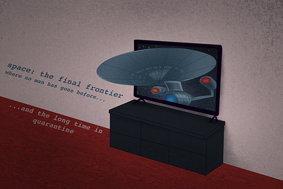 final frontier dream illustration procreate art star trek
