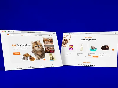 Pet eCommerce Template - Figma UI Web Template Design design ui ux web