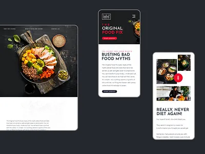 The Original Food Fix ui uxdesign uxui webdesign website