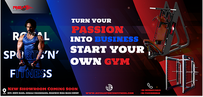 Gym Poster | Gym branding design graphic design gym banner gym poster4 logo presentation typography