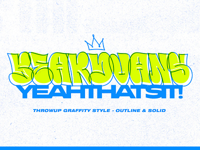 Beardvans - Throw-Up Graffiti Font