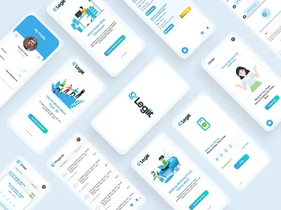 Marketplace app - Legiit 3d app branding client design freelancer graphic design logo marketplace marketplace app minimalistic mobile mobile app mobile app design service ui uiux ux vector wireframes