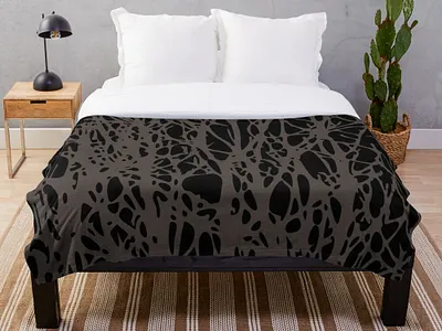 Web Pattern Throw Blanket army basalt bed bedroom blanket camouflage design gift graphic ideas online seamless shopping spider store styled throw web