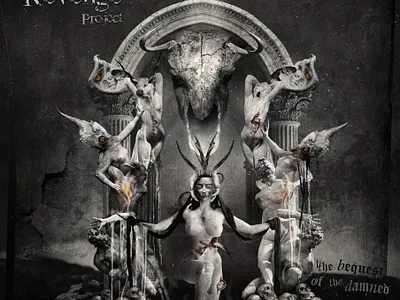 The Revenge Project - "Bequest Of The Damned" (front cover art) album cover cover art illustration metal covers mixed media print